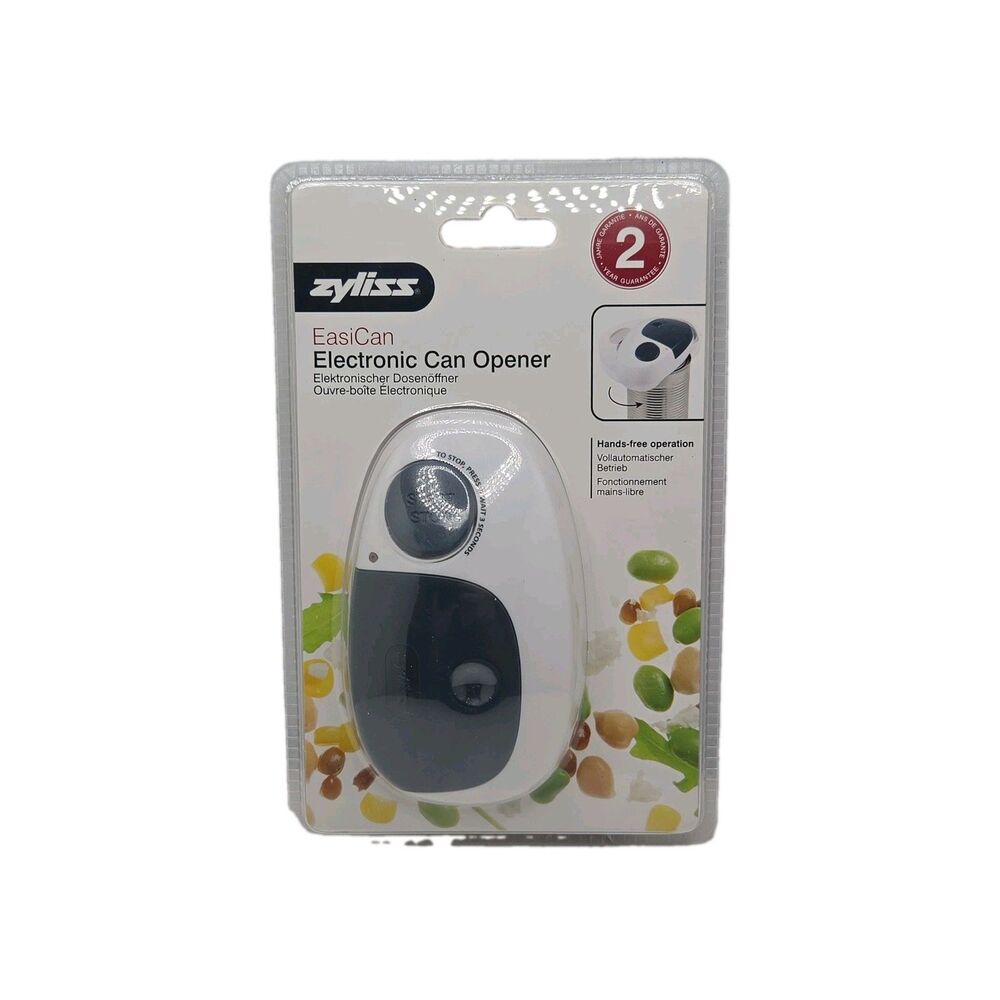 Zyliss EasiCan Electronic Can Opener  Easi Can Battery Operated Hands Free White